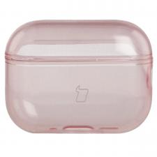 Airpods, Carcasa Bizon Clear Case compatibila cu Apple AirPods Pro 3, Roz, lerato.ro