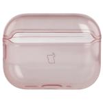 Carcasa Bizon Clear Case compatibila cu Apple AirPods Pro 3, Roz 7 - lerato.ro