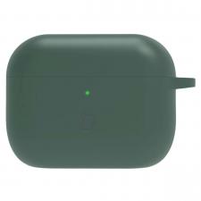 Airpods, Carcasa Bizon Clear Case compatibila cu Apple AirPods Pro 3, Dark Green, lerato.ro
