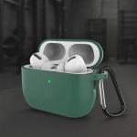 Carcasa Bizon Clear Case compatibila cu Apple AirPods Pro 3, Dark Green 5 - lerato.ro