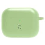 Carcasa Bizon Clear Case compatibila cu Apple AirPods Pro 3, Light Green 2 - lerato.ro