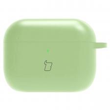 Airpods, Carcasa Bizon Clear Case compatibila cu Apple AirPods Pro 3, Light Green, lerato.ro