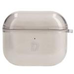 Carcasa Bizon Clear Case compatibila cu Apple AirPods 3, Negru 2 - lerato.ro