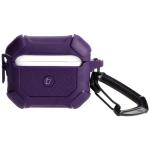 Carcasa Bizon Armor Case compatibila cu Apple AirPods 3, Dark Purple 2 - lerato.ro