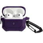 Carcasa Bizon Armor Case compatibila cu Apple AirPods 3, Dark Purple 4 - lerato.ro
