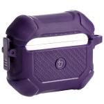 Carcasa Bizon Armor Case compatibila cu Apple AirPods 3, Dark Purple 5 - lerato.ro