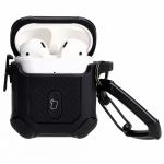 Carcasa Bizon Armor Case compatibila cu Apple AirPods 1/2, Negru 4 - lerato.ro