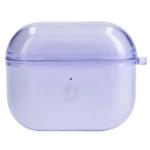 Carcasa Bizon Clear Case compatibila cu Apple AirPods 3, Mov 2 - lerato.ro