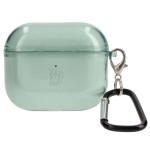 Carcasa Bizon Clear Case compatibila cu Apple AirPods 3, Verde 3 - lerato.ro