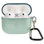 Carcasa Bizon Clear Case compatibila cu Apple AirPods 3, Verde 4 - lerato.ro