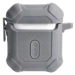 Carcasa Bizon Armor Case compatibila cu Apple AirPods 1/2, Gri 3 - lerato.ro