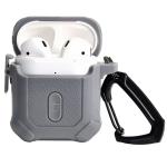 Carcasa Bizon Armor Case compatibila cu Apple AirPods 1/2, Gri 4 - lerato.ro
