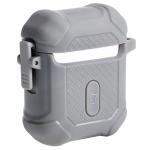 Carcasa Bizon Armor Case compatibila cu Apple AirPods 1/2, Gri 5 - lerato.ro