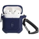 Carcasa Bizon Armor Case compatibila cu Apple AirPods 1/2, Navy Blue 4 - lerato.ro