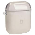 Carcasa Bizon Clear Case compatibila cu Apple AirPods 1/2, Negru 5 - lerato.ro