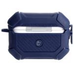 Carcasa Bizon Armor Case compatibila cu Apple AirPods Pro 2, Navy Blue 3 - lerato.ro