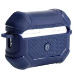 Carcasa Bizon Armor Case compatibila cu Apple AirPods Pro 2, Navy Blue 5 - lerato.ro