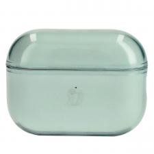 Airpods, Carcasa Bizon Clear Case compatibila cu Apple AirPods Pro 2, Verde, lerato.ro