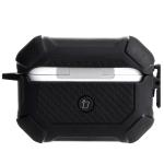 Carcasa Bizon Armor Case compatibila cu Apple AirPods Pro 2, Negru 3 - lerato.ro