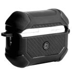 Carcasa Bizon Armor Case compatibila cu Apple AirPods Pro 2, Negru 5 - lerato.ro