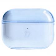 Carcasa Bizon Clear Case compatibila cu Apple AirPods Pro 2, Albastru
