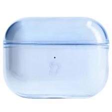 Airpods, Carcasa Bizon Clear Case compatibila cu Apple AirPods Pro 2, Albastru, lerato.ro