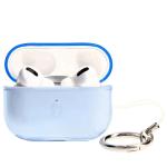 Carcasa Bizon Clear Case compatibila cu Apple AirPods Pro 2, Albastru 4 - lerato.ro