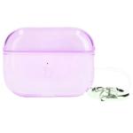 Carcasa Bizon Clear Case compatibila cu Apple AirPods Pro 2, Roz 3 - lerato.ro