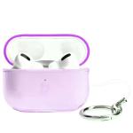 Carcasa Bizon Clear Case compatibila cu Apple AirPods Pro 2, Roz 4 - lerato.ro