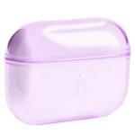 Carcasa Bizon Clear Case compatibila cu Apple AirPods Pro 2, Roz 5 - lerato.ro