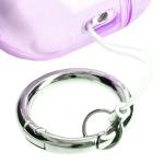 Carcasa Bizon Clear Case compatibila cu Apple AirPods Pro 2, Roz 6 - lerato.ro