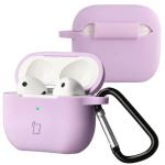 Carcasa Bizon Silicone Case compatibila cu Apple AirPods 3, Violet 3 - lerato.ro