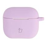 Carcasa Bizon Silicone Case compatibila cu Apple AirPods 3, Violet 2 - lerato.ro