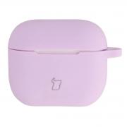 Carcasa Bizon Silicone Case compatibila cu Apple AirPods 3, Violet