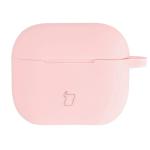 Carcasa Bizon Silicone Case compatibila cu Apple AirPods 3, Roz 2 - lerato.ro