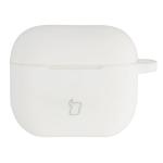 Carcasa Bizon Silicone Case compatibila cu Apple AirPods 3, Alb 2 - lerato.ro