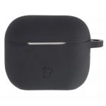 Carcasa Bizon Silicone Case compatibila cu Apple AirPods 3, Negru 2 - lerato.ro