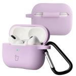 Carcasa Bizon Silicone Case compatibila cu Apple AirPods Pro 2, Violet 3 - lerato.ro
