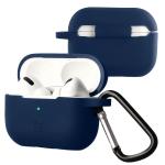 Carcasa Bizon Silicone Case compatibila cu Apple AirPods Pro 2, Albastru 3 - lerato.ro