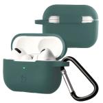 Carcasa Bizon Silicone Case compatibila cu Apple AirPods Pro 2, Dark Green 3 - lerato.ro