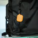 Carcasa Bizon Silicone Case compatibila cu Apple AirPods Pro 2, Portocaliu 6 - lerato.ro