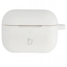Airpods, Carcasa Bizon Silicone Case compatibila cu Apple AirPods Pro 2, Alb, lerato.ro