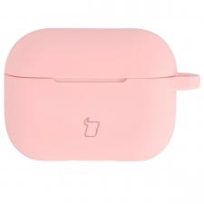 Airpods, Carcasa Bizon Silicone Case compatibila cu Apple AirPods Pro 2, Roz, lerato.ro