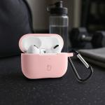 Carcasa Bizon Silicone Case compatibila cu Apple AirPods Pro 2, Roz 5 - lerato.ro