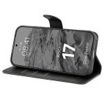 Husa flip cover Bizon Pocket compatibila cu Xiaomi 17, Negru 6 - lerato.ro