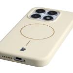 Carcasa Bizon Soft cu MagSafe compatibila cu Xiaomi 17, Bej 4 - lerato.ro