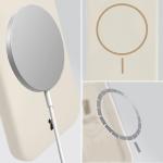 Carcasa Bizon Soft cu MagSafe compatibila cu Xiaomi 17, Bej 5 - lerato.ro