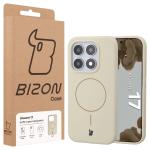 Carcasa Bizon Soft cu MagSafe compatibila cu Xiaomi 17, Bej 9 - lerato.ro