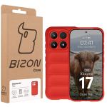 Carcasa Bizon Tur compatibila cu Xiaomi 17, Rosu 9 - lerato.ro
