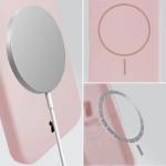 Carcasa Bizon Soft cu MagSafe compatibila cu Xiaomi 17, Roz 5 - lerato.ro